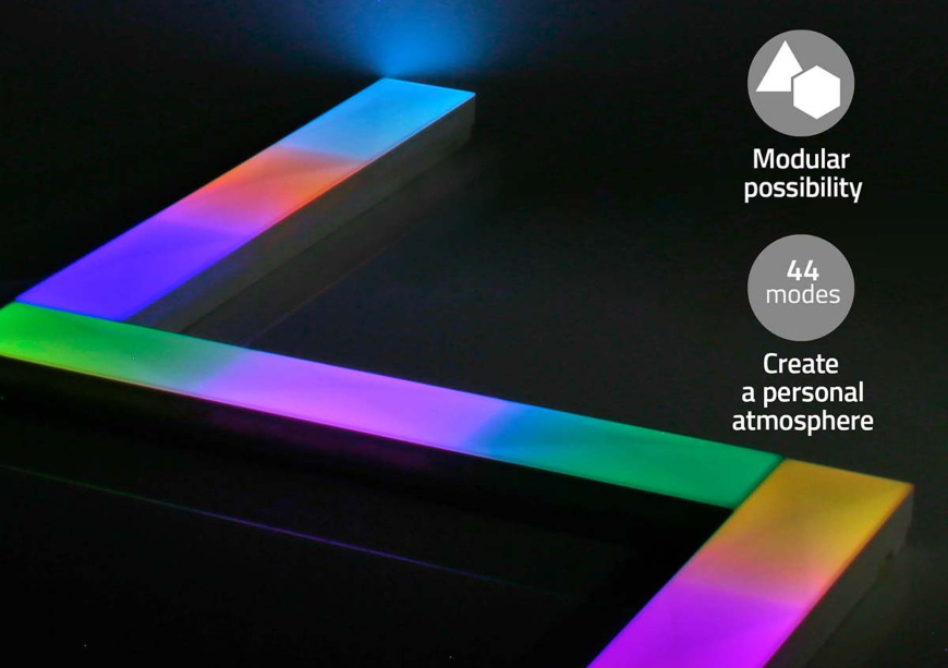 Nedis SmartLife LED lišty, Wi-Fi, RGB (WIFILW06RGB), biela