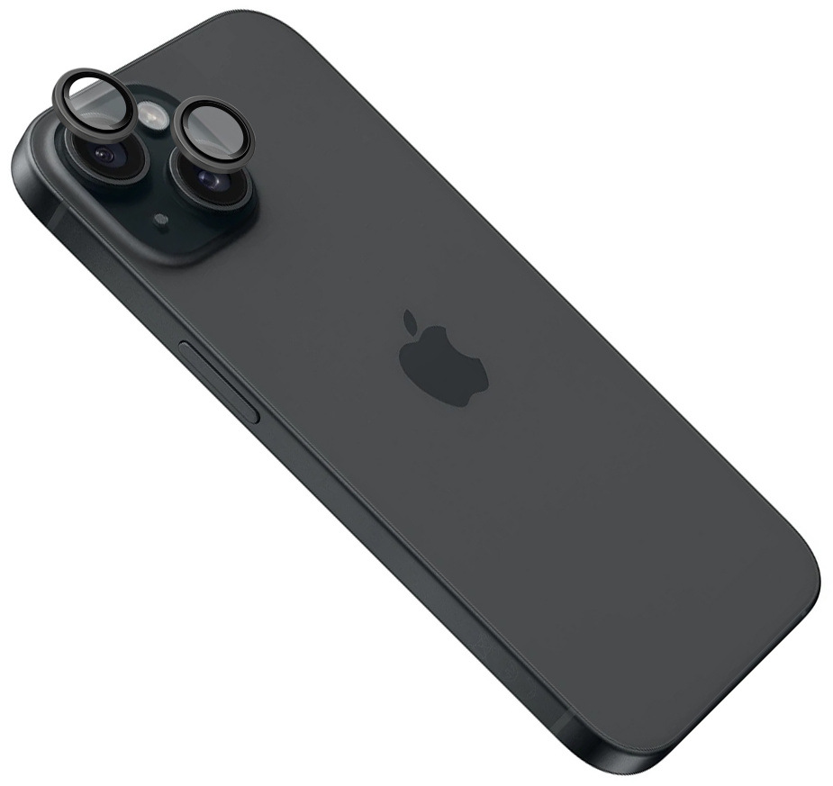 FIXED Camera Glass na Apple iPhone 15 Pro/15 Plus, šedá