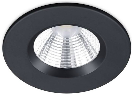 Vstavané svietidlo TRIO Zagros, okrúhle - čierne