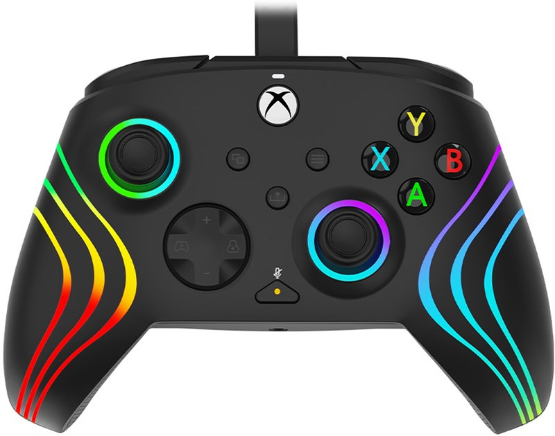 Gamepad PDP Afterglow Wave RGB Wired Controller pre Xbox One/Series, čierna