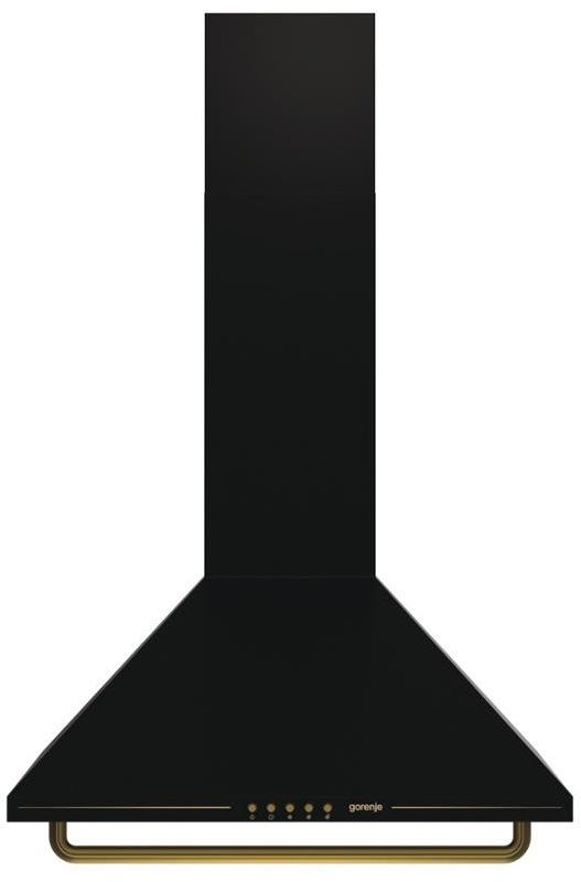 Komínový odsávač pár Gorenje WHC63CLB, čierna, dizajnový odsávač