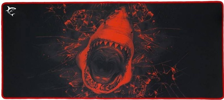 White Shark SKYWALKER XL, 80 × 35 cm, čierna/červená