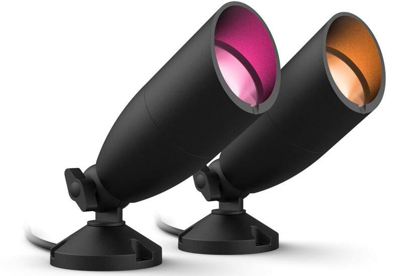 Vonkajšie svietidlo WiZ Ground Spot Starter Kit - čierne