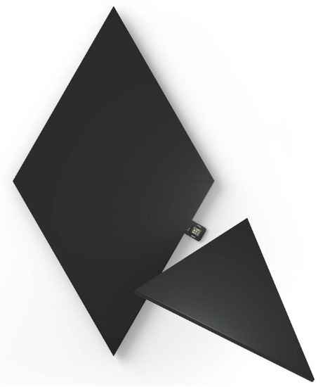 LED svetlo Nanoleaf Shapes Ultra Black Triangles Expansion Pack 3 ks