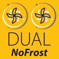 Dva nezávislé chladiace systémy Dual No Frost