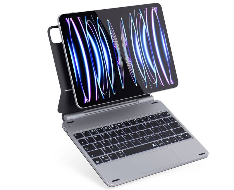 Púzdro na tablet s klávesnicou Epico Aluminium Keyboard pre Apple iPad Pro 12,9