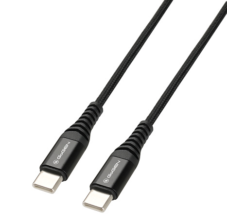 Kabel GoGEN USB-C/USB-C, 1m, černý