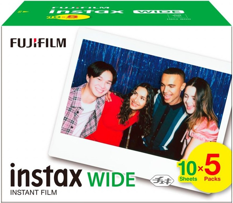 Instantný film Fujifilm Instax WIDE, 50 ks