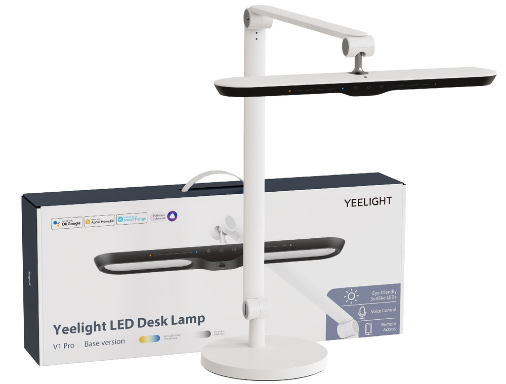 Stolná LED lampička Yeelight Desk Lamp V1 Pro (verzia so základňou) - biela