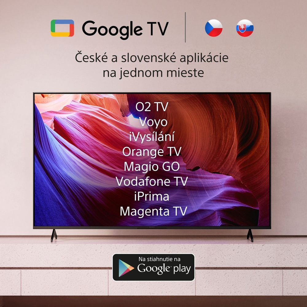 Google TV televízia Sony