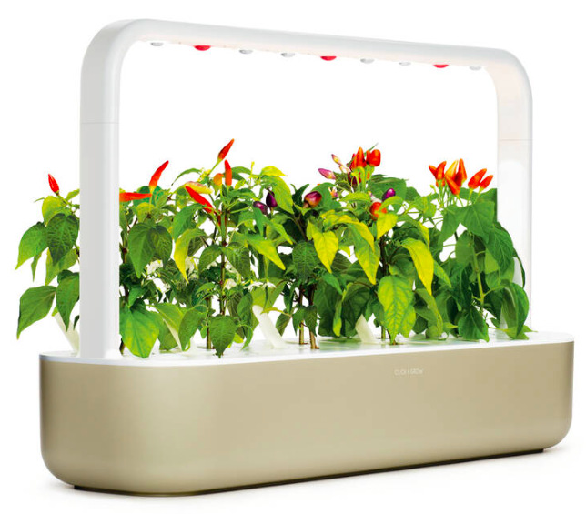 Chytrý kvetináč Click and Grow Smart Garden 9 - béžový