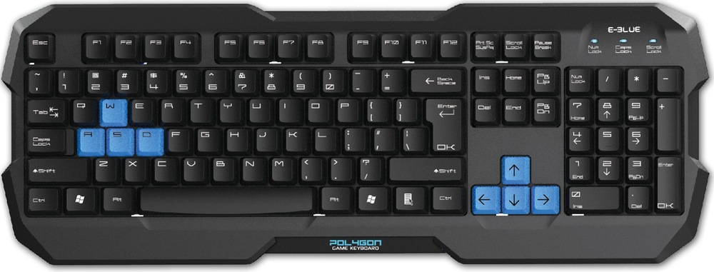 E-Blue Polygon klávesnice