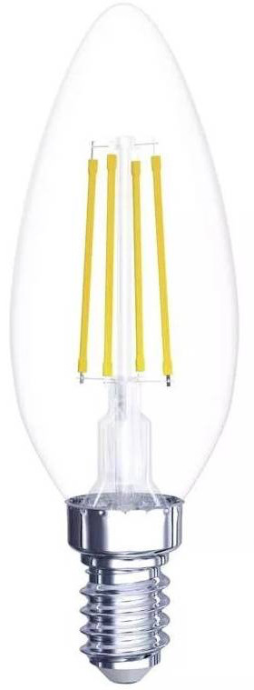 Žiarovka LED EMOS Filament Candle, 6W, E27, neutrálna biela