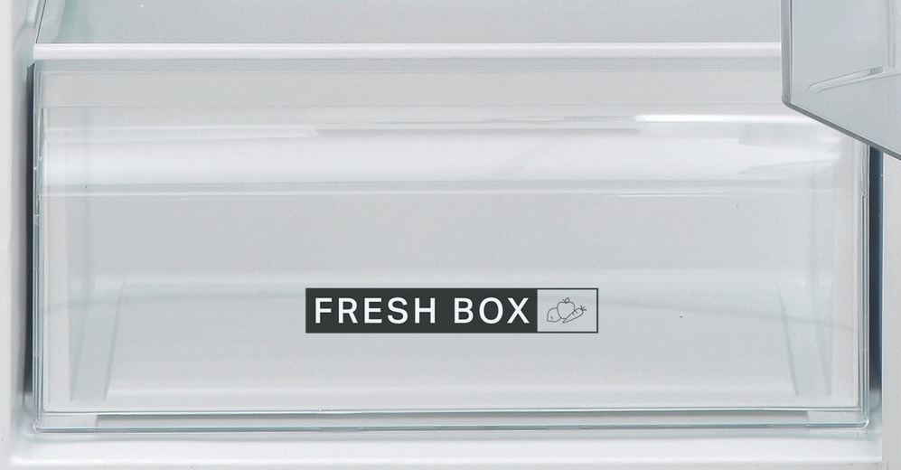 Chladnička jednodverová Whirlpool W55RM 1120 W, biela, voľne stojaca, zásuvka Fresh Box