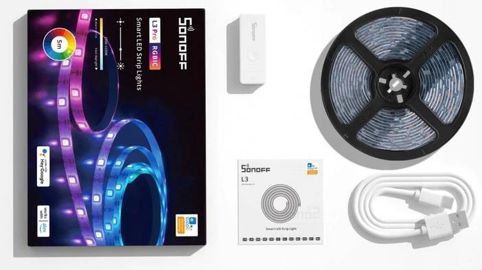 LED pásik Sonoff Smart Wi-Fi L3 Pro RGBIC, 5 m