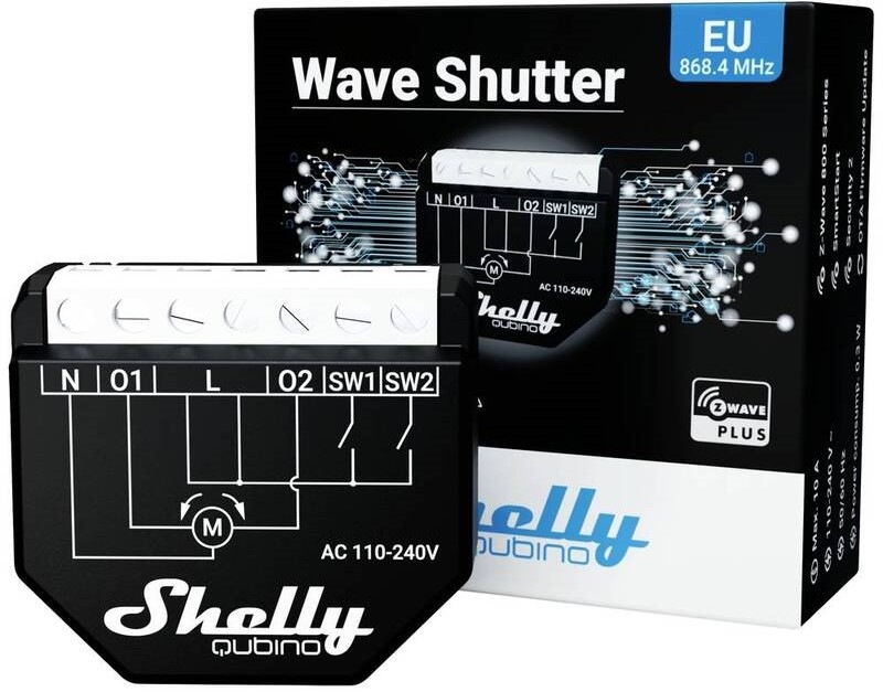 Modul Shelly Wave Shutter, Z-Wave