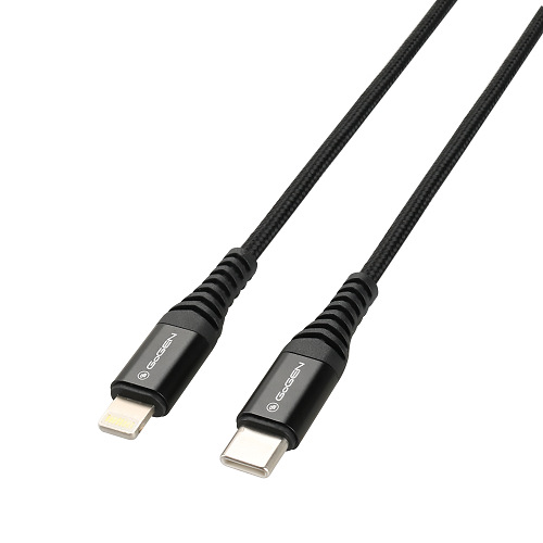 Kabel GoGEN USB-C / Lightning, 1m, černá