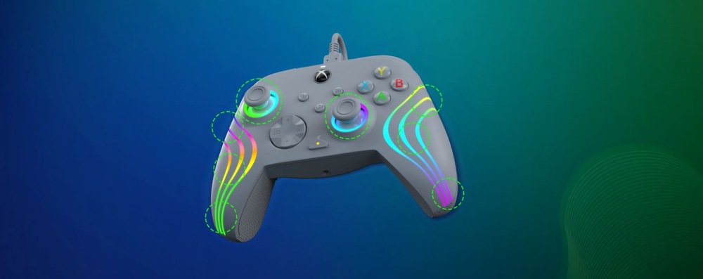 PDP Afterglow Wave RGB Wired Controller pre Xbox Series X|S/Xbox One/PC (049-024-GE)