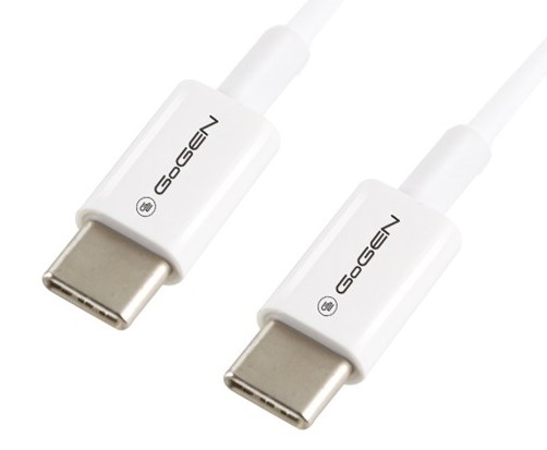 Kábel GoGEN USB-C/USB-C, biela