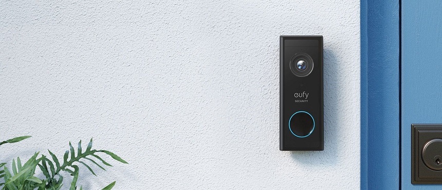 Zvonek bezdrátový Anker Eufy Video Doorbell 2K + Home base 2 černý (E8210)
