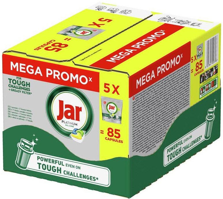 Jar tabs BOX Platinum Yellow 5× 17 ks