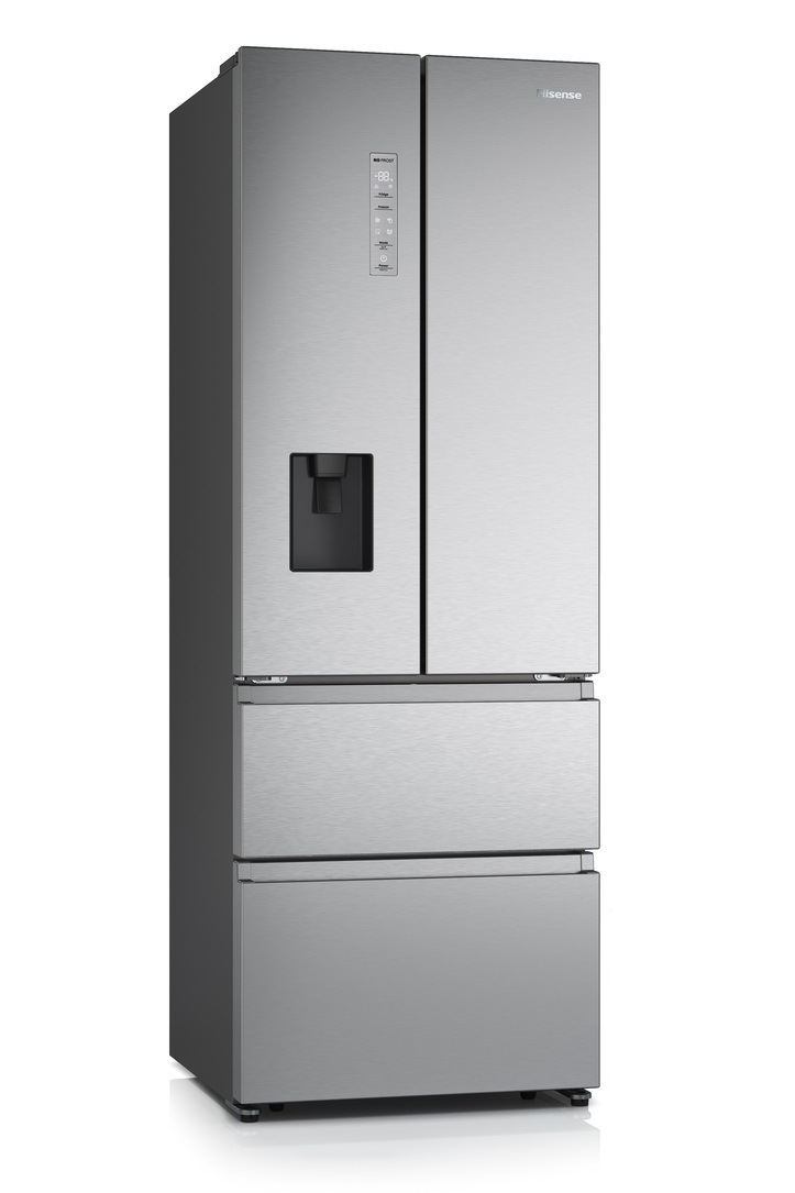 Americká chladnička Hisense RF632N4WIE1, sivá