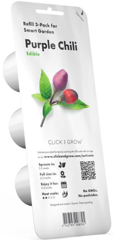 Semienka Click and Grow Fialové chilli - 3 ks
