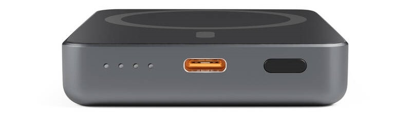 Powerbank Epico Mag+ 5000mAh + kábel USB-C/USB-A - šedá