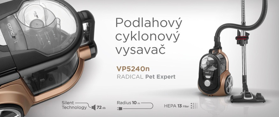 Bezvreckový vysávač Concept VP5240N 4A Radical Pet Expert