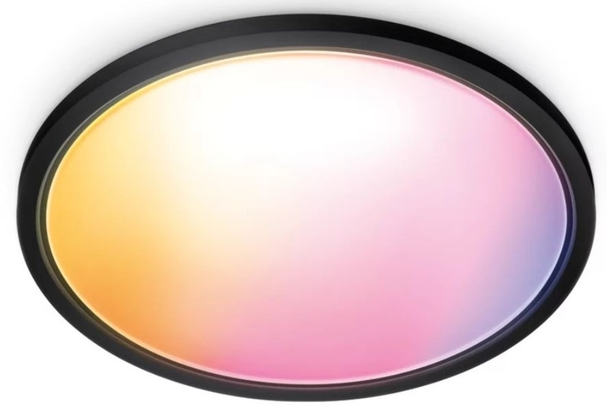 Stropné svietidlo WiZ SuperSlim Ceiling 22 W RGB - čierne