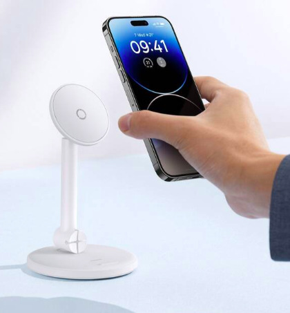 Držiak na mobil Baseus MagPro Desktop Phone Stand - biely
