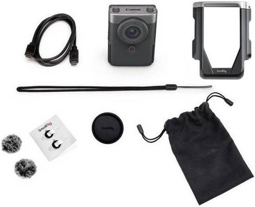 Canon PowerShot V10 Advanced Vlogging Kit, strieborná