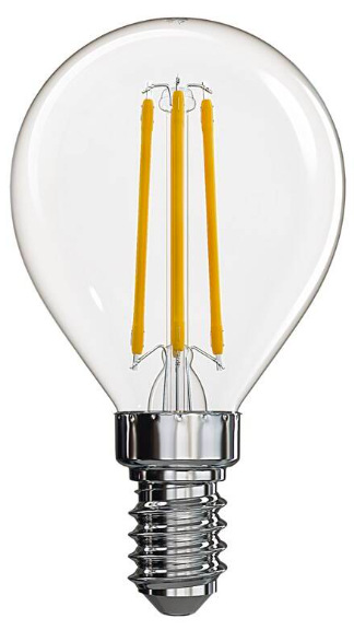 Žiarovka LED EMOS Filament Mini Globe, 3,4 W, E14, neutrálna biela