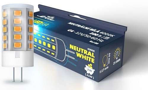 žiarovka ETAG4W2NW01, neutrálna biela